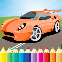 种族 汽车 染色 书 超 车辆 画画 游戏
