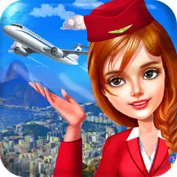 空中小姐 和 乘务员 航空公司 飞行 服务 游戏