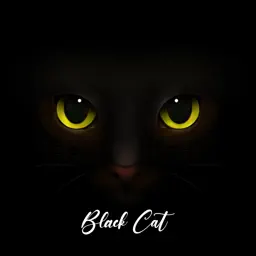 Cute Black Cat Stickers Pack